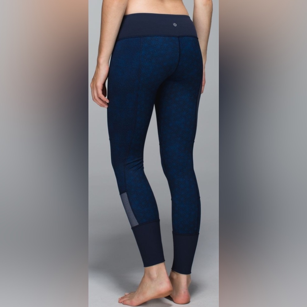 Lululemon Wunder Under Pant *Full-On Luon (Sashiko) Sz 6 - Picture 2 of 8